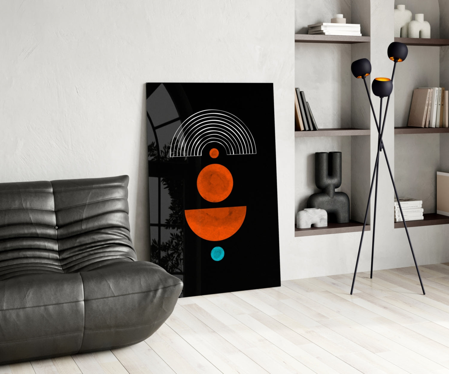 Insigneart USA Insigneart USA Dots Under the Rainbow Glass Wall Art