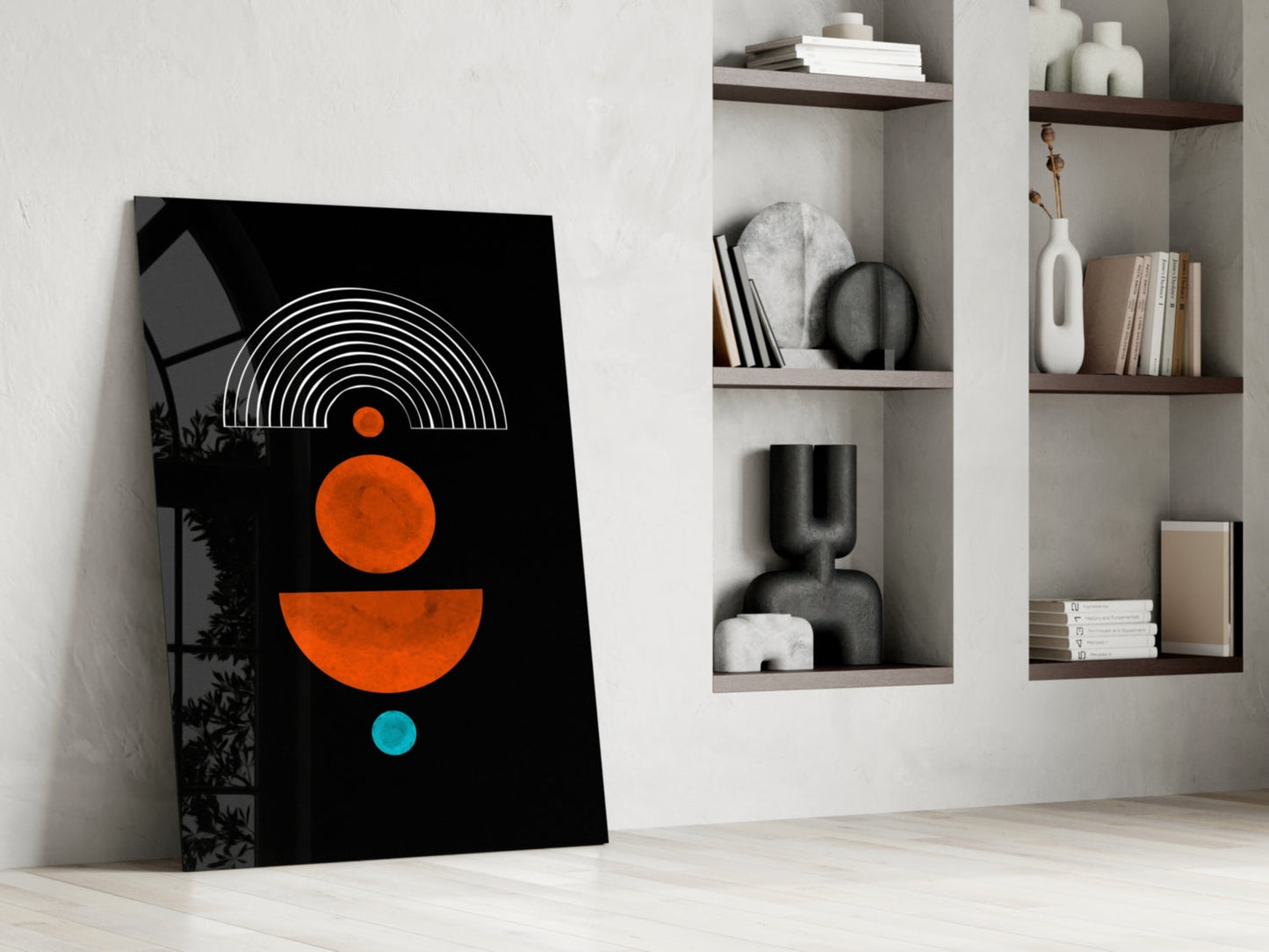 Insigneart USA Insigneart USA Dots Under the Rainbow Glass Wall Art