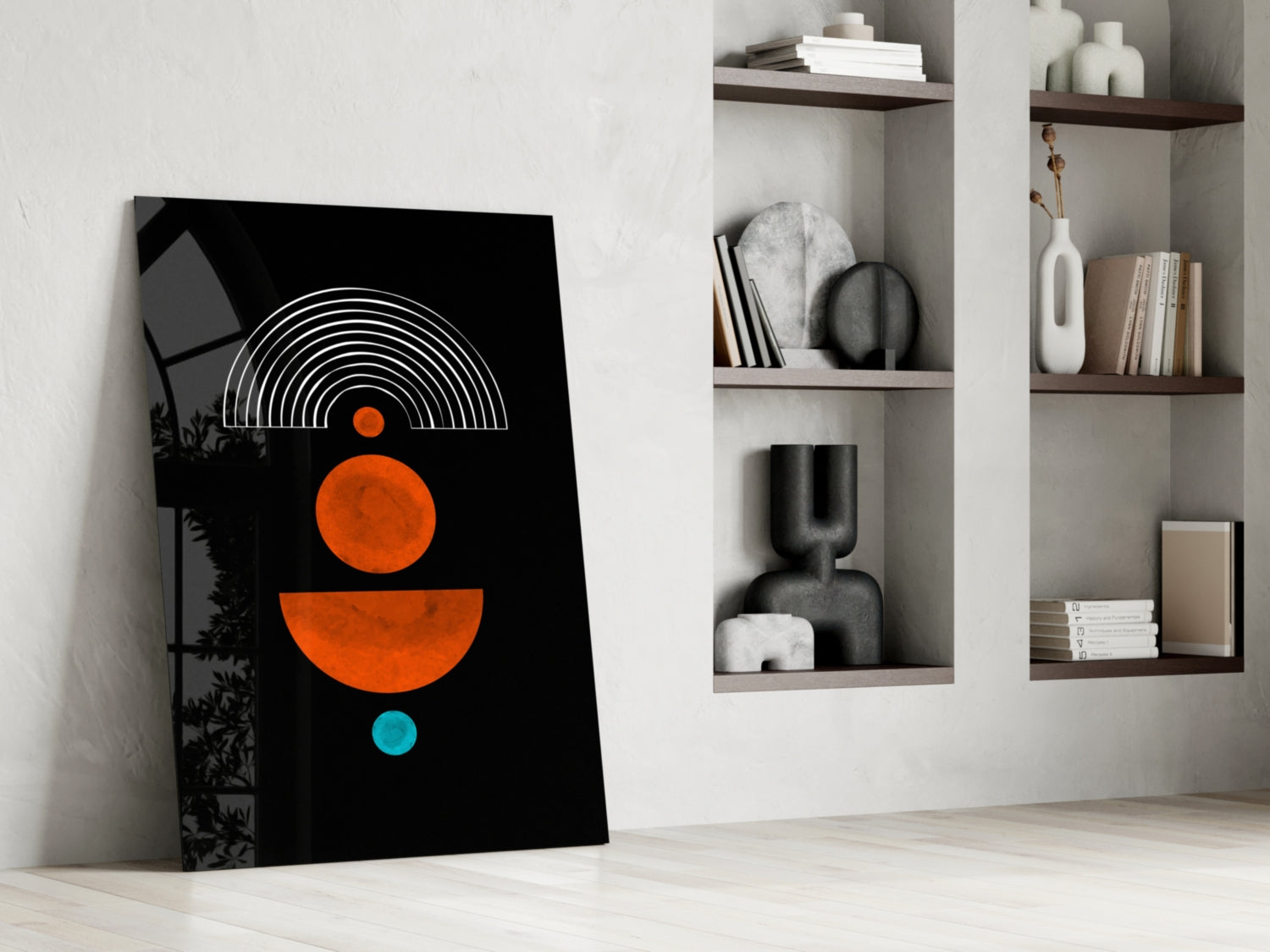 Insigneart USA Insigneart USA Dots Under the Rainbow Glass Wall Art