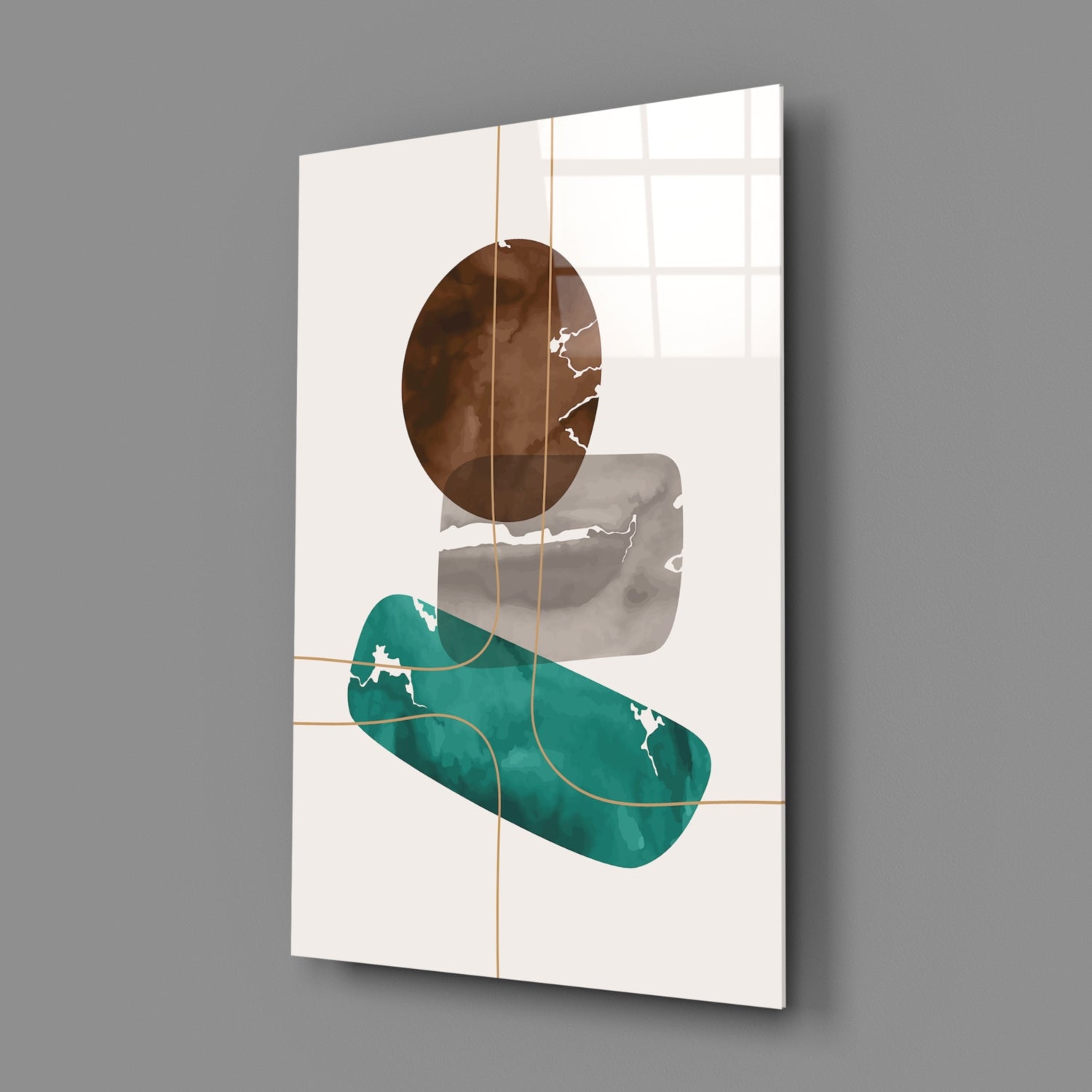 Insigneart USA Insigneart USA Dance of Earth Colors Glass Wall Art