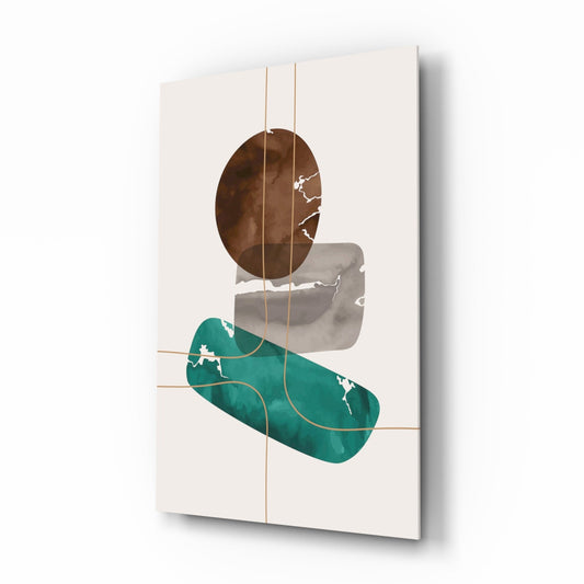 Insigneart USA Insigneart USA Dance of Earth Colors Glass Wall Art