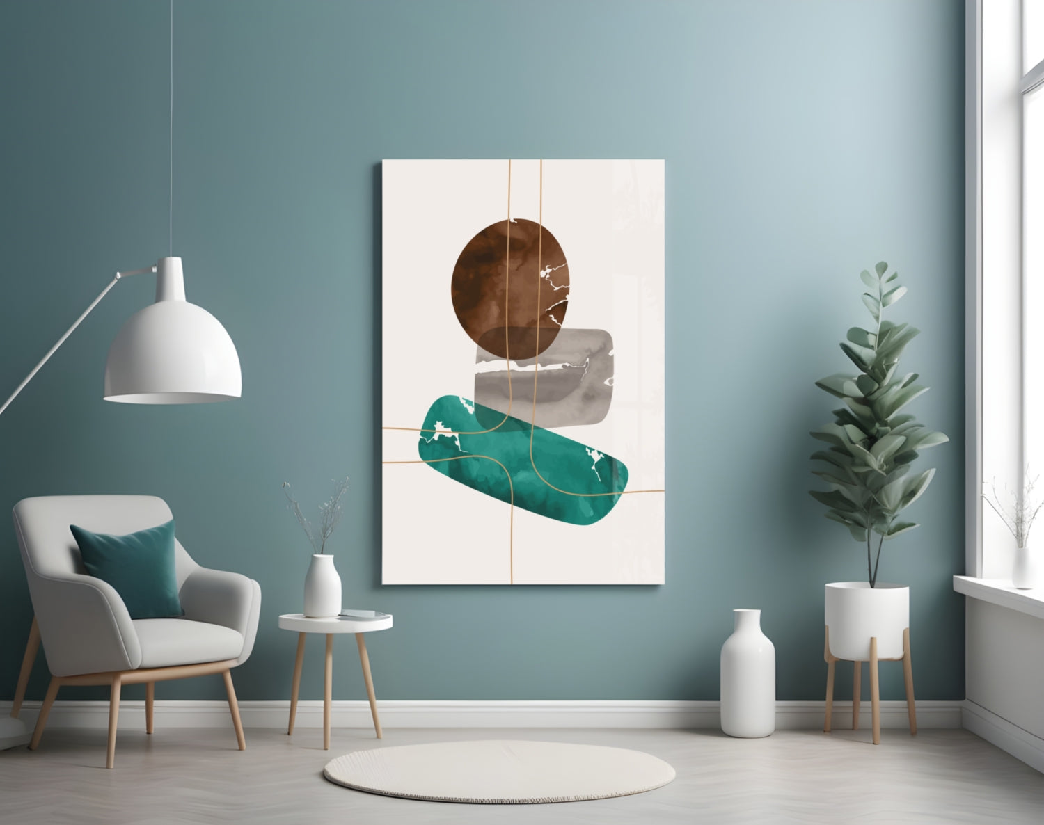 Insigneart USA Insigneart USA Dance of Earth Colors Glass Wall Art