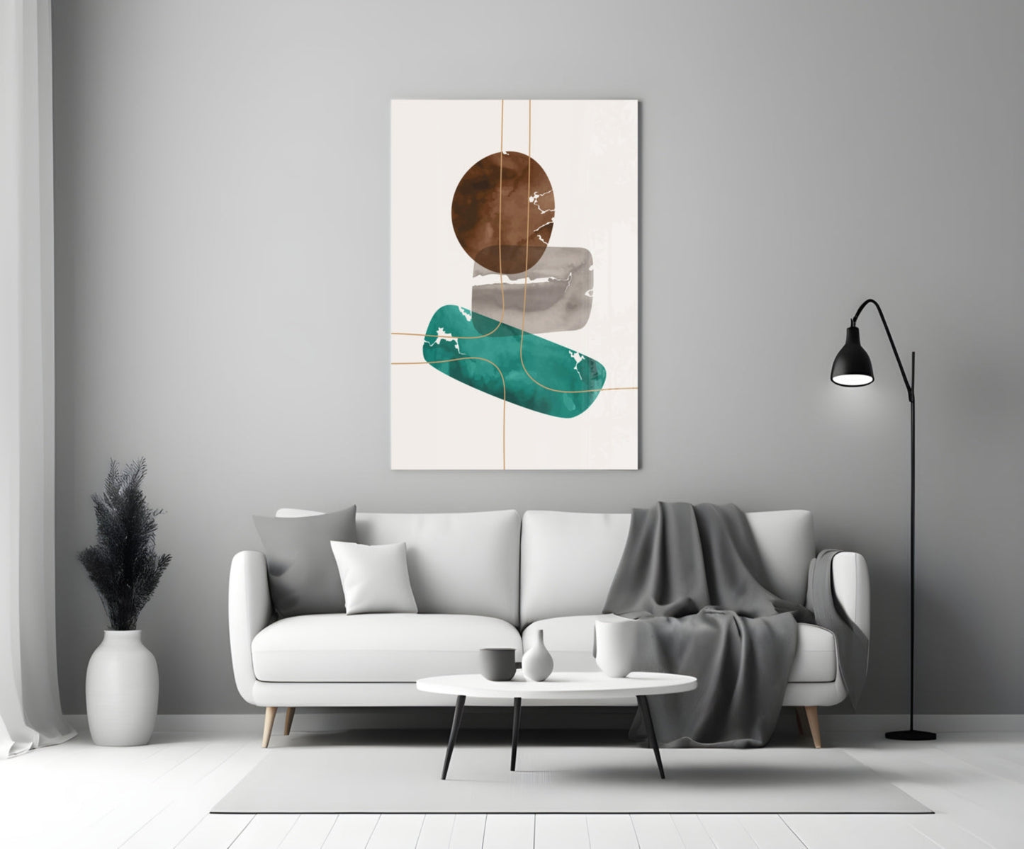 Insigneart USA Insigneart USA Dance of Earth Colors Glass Wall Art
