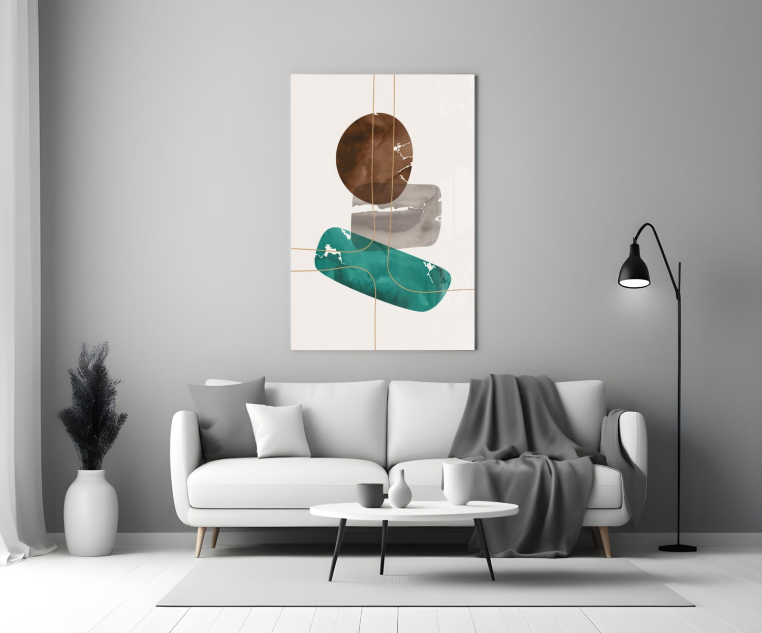 Insigneart USA Insigneart USA Dance of Earth Colors Glass Wall Art