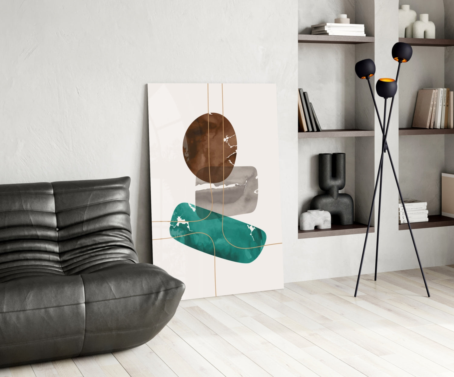 Insigneart USA Insigneart USA Dance of Earth Colors Glass Wall Art