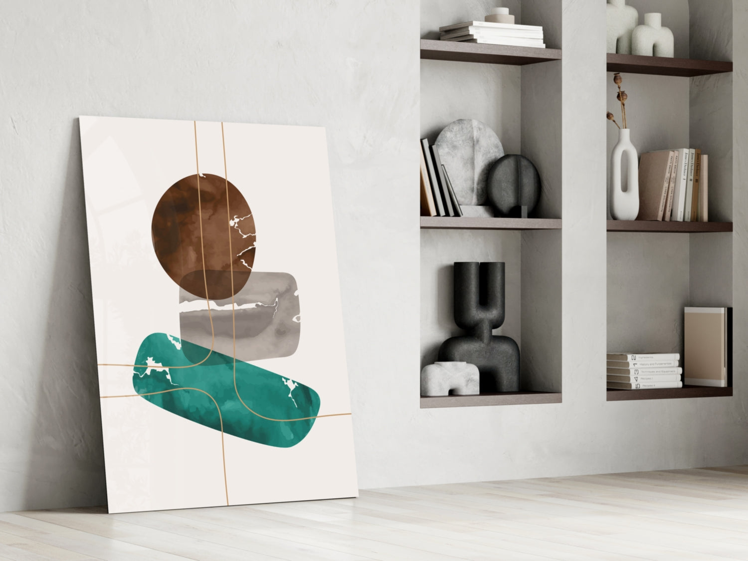Insigneart USA Insigneart USA Dance of Earth Colors Glass Wall Art