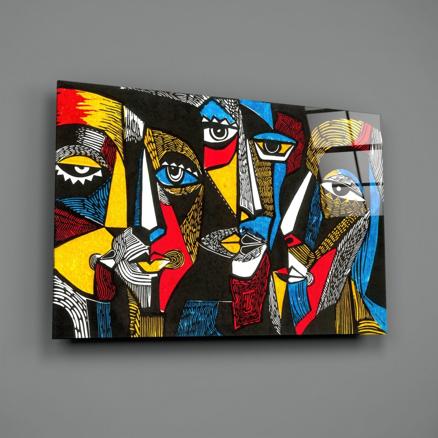 Insigneart USA Insigneart USA Faces Glass Wall Art