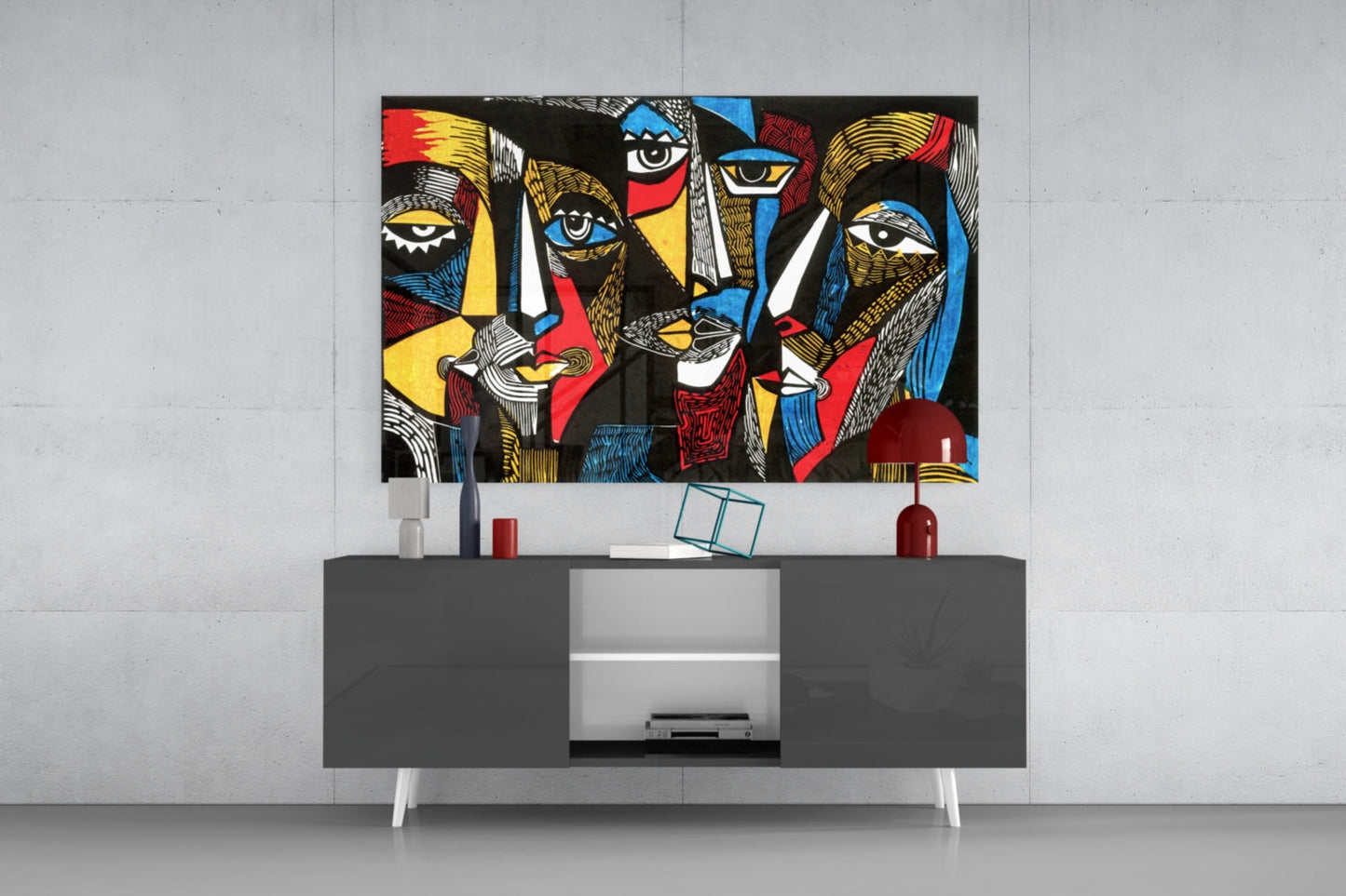Insigneart USA Insigneart USA Faces Glass Wall Art