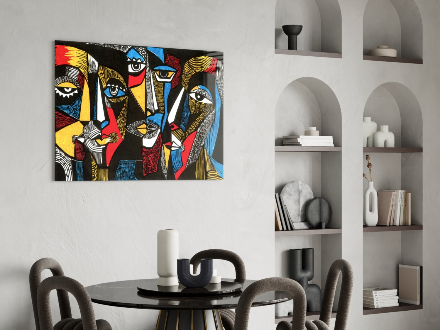 Insigneart USA Insigneart USA Faces Glass Wall Art