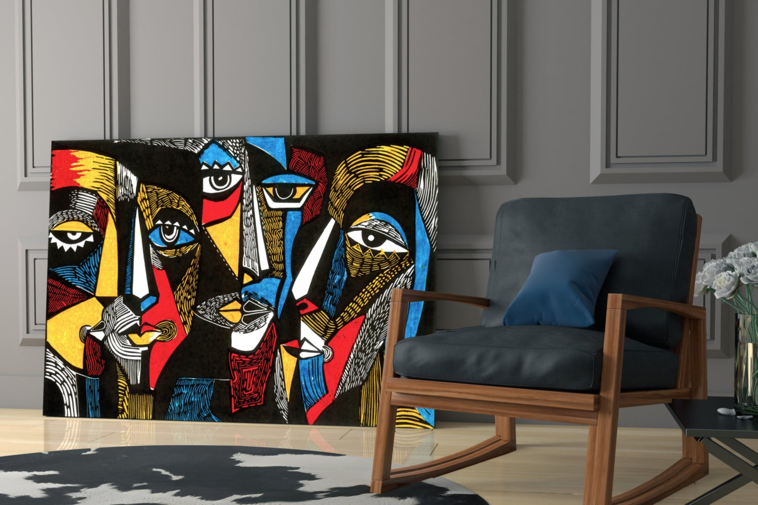 Insigneart USA Insigneart USA Faces Glass Wall Art