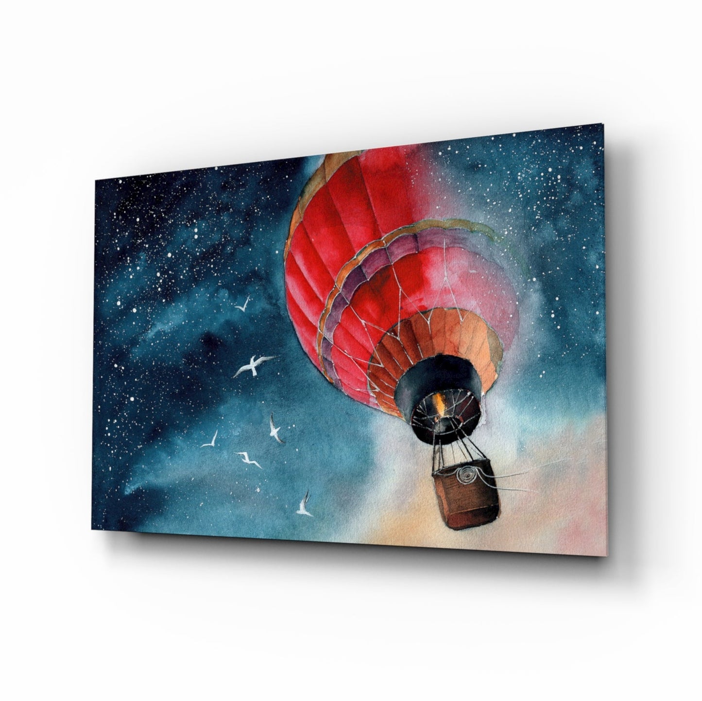 Insigneart USA Insigneart USA Baloon to the Moon Glass Wall Art