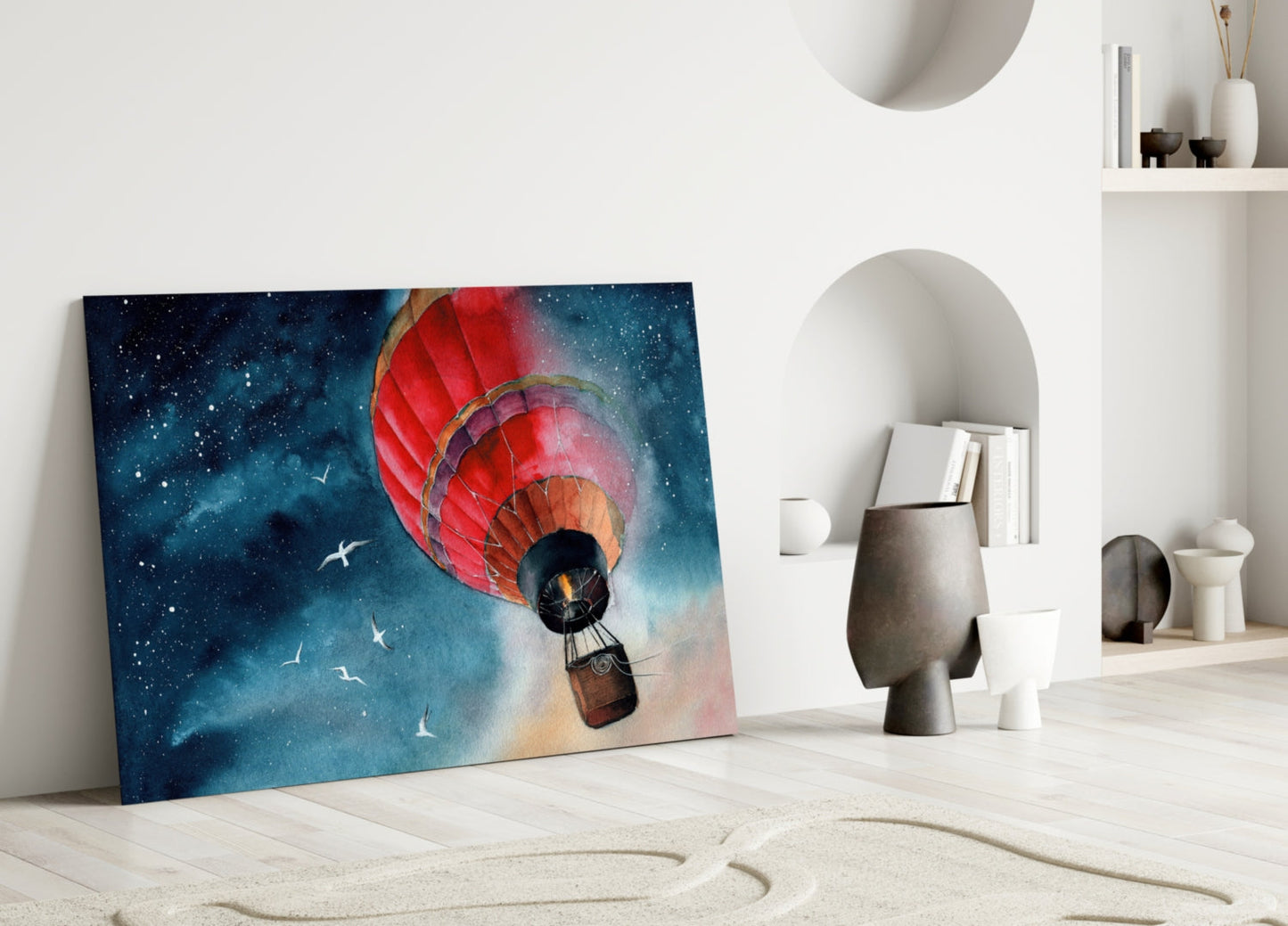 Insigneart USA Insigneart USA Baloon to the Moon Glass Wall Art
