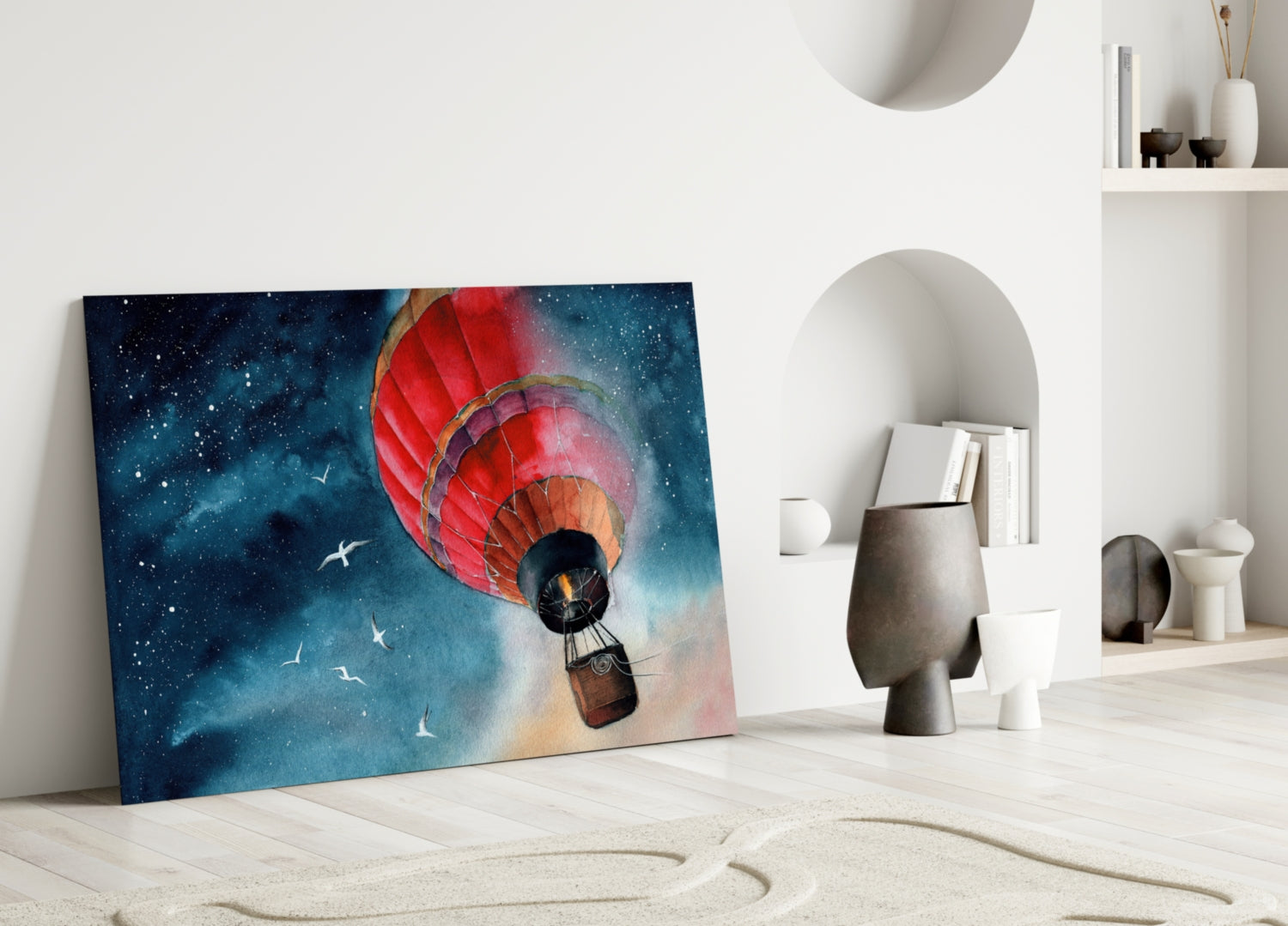 Insigneart USA Insigneart USA Baloon to the Moon Glass Wall Art