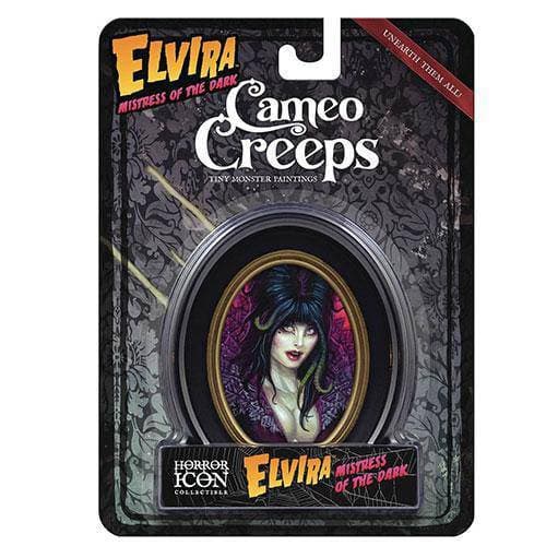 ToyShnip Cameo Creeps Tiny Monster Paintings - Elvira Mistress of the dark