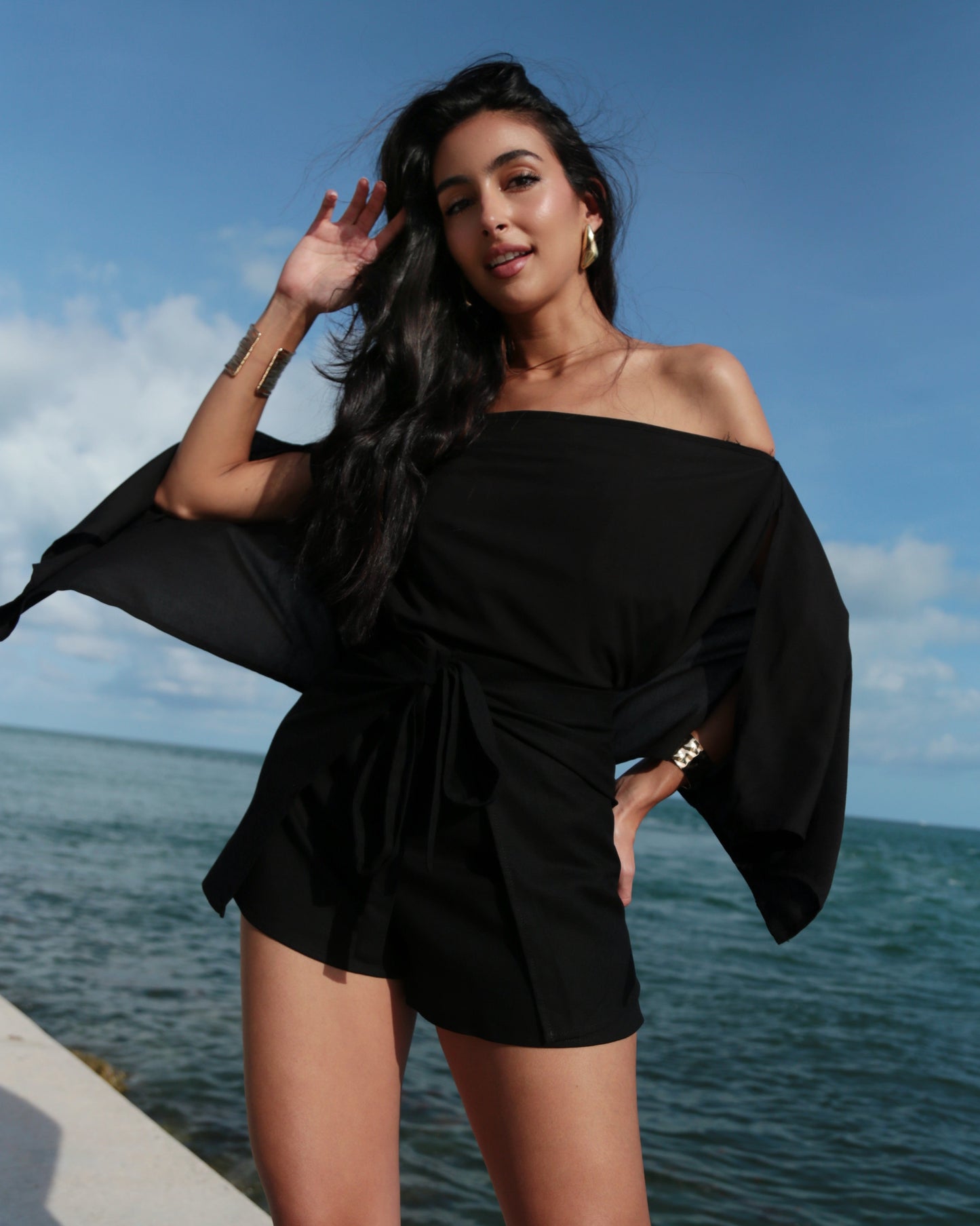 Baliawear Baliawear Cape Top - Linen
