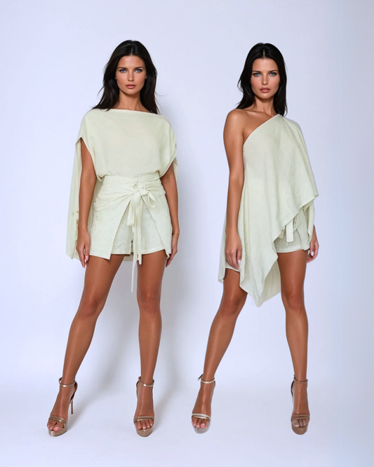 Baliawear Baliawear Cape Top - Linen