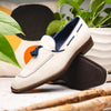 Zelli Italia 16-628-SND CARMEN Sueded Goatskin & Crocodile Tassel Loafer, Sand