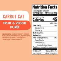 Organic Fruit & Veggie Purée - Carrot Cat