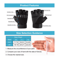 Tactical Fingerless Airsoft Gloves for Outdoor Sports, Paintball, and Motorcycling Jupiter Gear