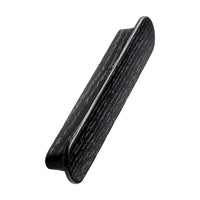 Lacquered Black Wood "Tuba" Cabinet Knob and Drawer Pulls Euro • Knobs