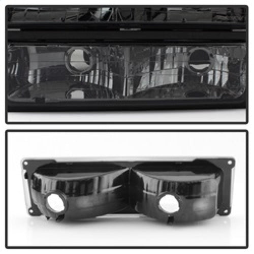 xTune Chevy Suburban 94-98 Headlights w/ Corner & Parking Lights 8pcs Smoked HD-JH-CCK88-AM-SM-SET OffRoadUSA.com