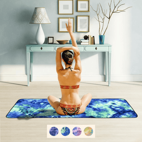 JupiterGear Tie Dye Yoga Mat Towel with Slip-Resistant Grip Dots Jupiter Gear