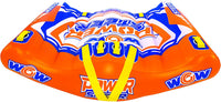 WOW Sports Power Steer 2 Person 2P Steerable Deck Tube Towable (22-WTO-4112) Jupiter Gear