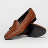 Zelli Italia 15-211-CGN CESTINO Calfskin Basketweave Slip On, Cognac