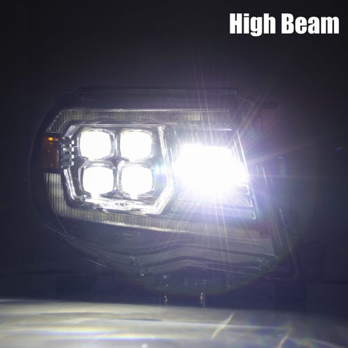 AlphaRex 05-11 Toyota Tacoma NOVA-Series LED Projector Headlights Chrome OffRoadUSA.com