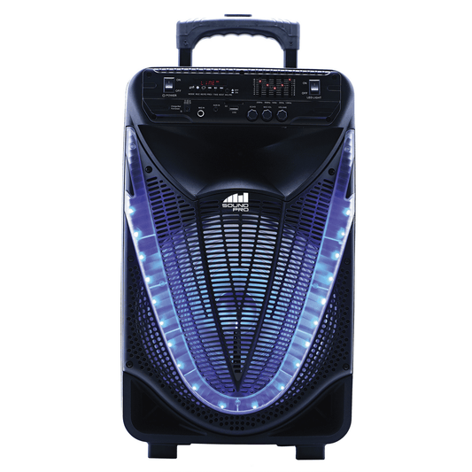 Portable 12 inch Bluetooth Party Speaker with Disco Light