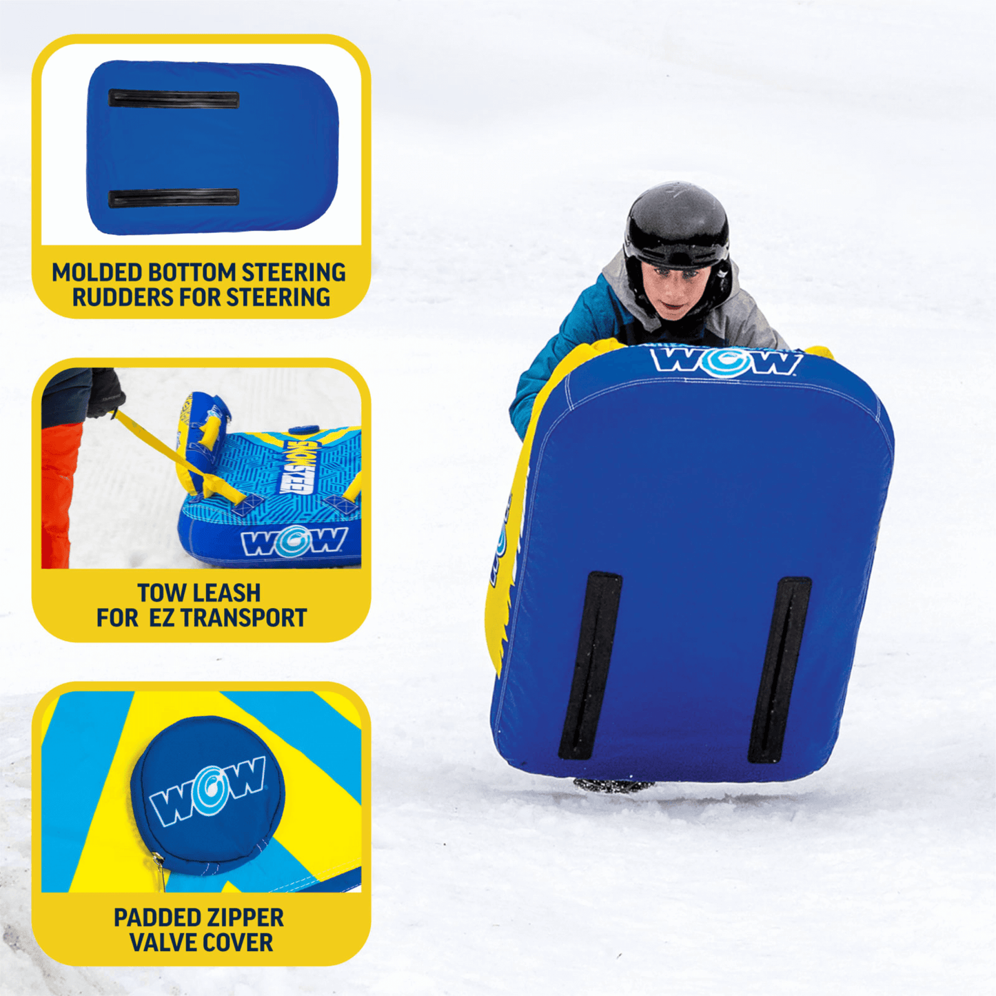 WOW Sports SnowSteer Snow Sled