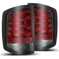 AlphaRex 14-18 Chevrolet Silverado 1500 PRO-Series LED Tail Lights Red Smoke OffRoadUSA.com