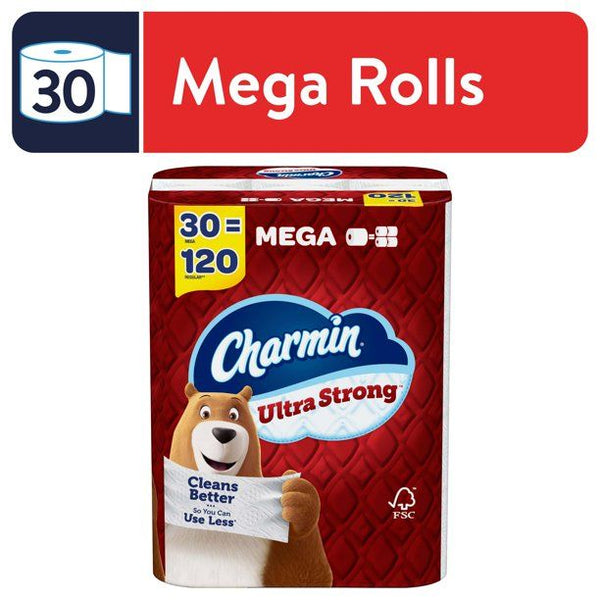 Charmin Ultra Strong Toilet Paper, 30 Mega Roll EasyOptionXY LLC