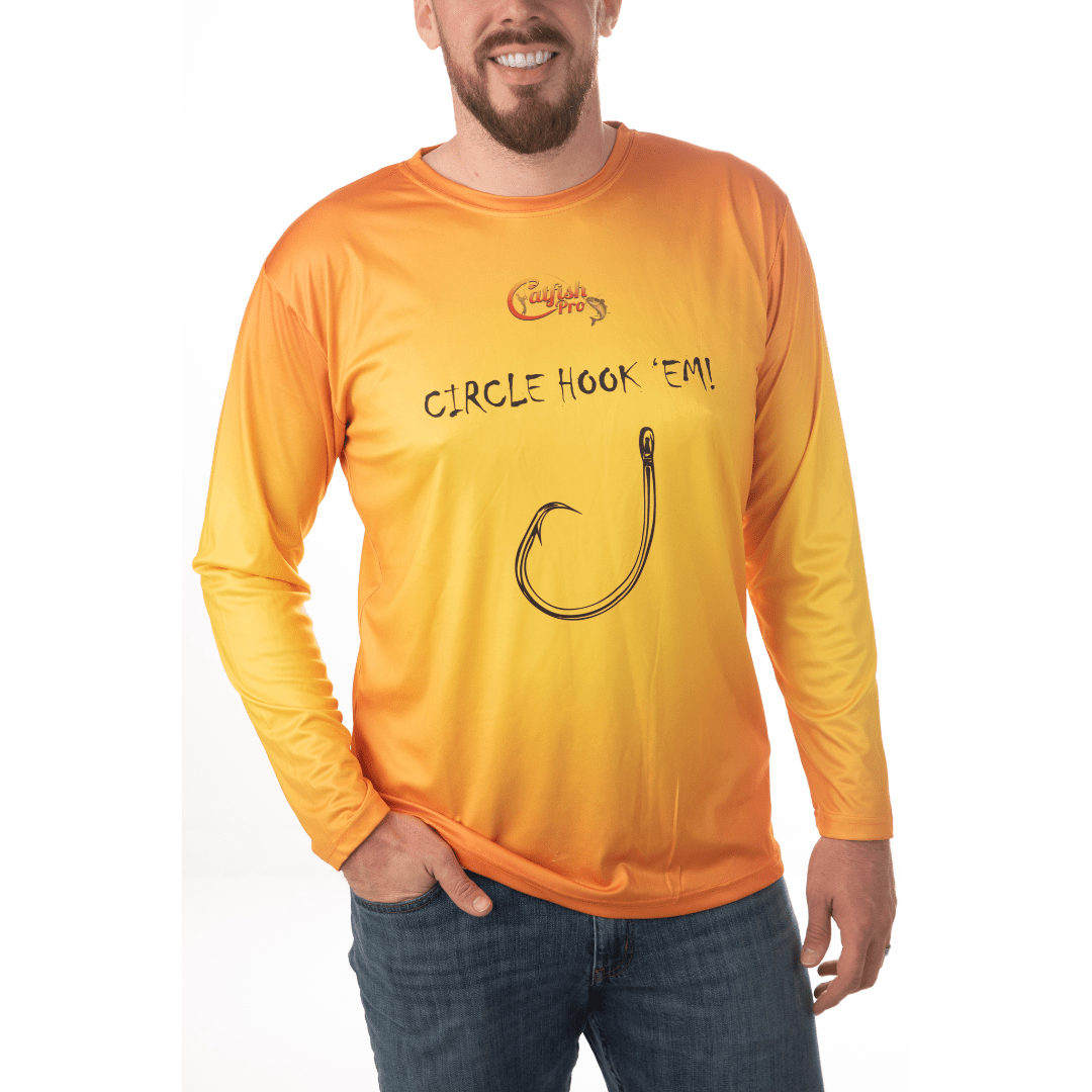 Catfish Pro Catfish Pro Circle Hook'Em Long Sleeve Fishing Shirt