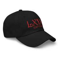 LXIX GOLF CLUB LXIX GOLF CLUB Curve Logo Dad Hat - Red Logo
