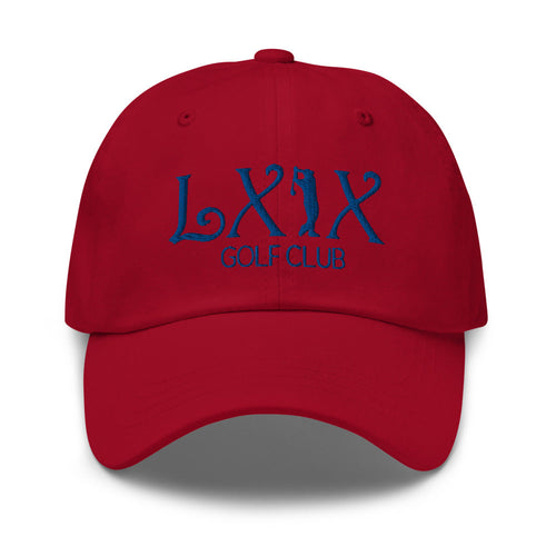LXIX GOLF CLUB LXIX GOLF CLUB Curve Logo Dad Hat - Blue Logo
