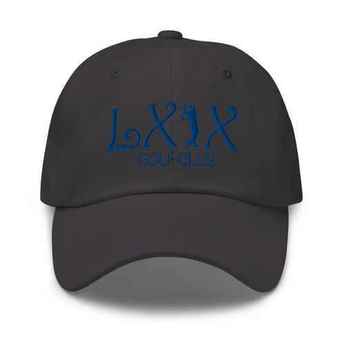 LXIX GOLF CLUB LXIX GOLF CLUB Curve Logo Dad Hat - Blue Logo