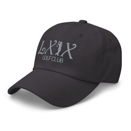 LXIX GOLF CLUB LXIX GOLF CLUB Curve Logo Dad Hat - Gray Logo