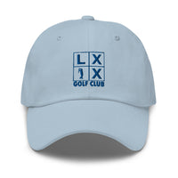 LXIX GOLF CLUB LXIX GOLF CLUB Four Box Logo Dad Hat - Blue Logo
