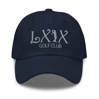 LXIX GOLF CLUB LXIX GOLF CLUB Curve Logo Dad Hat - Gray Logo