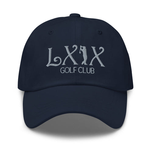 LXIX GOLF CLUB LXIX GOLF CLUB Curve Logo Dad Hat - Gray Logo