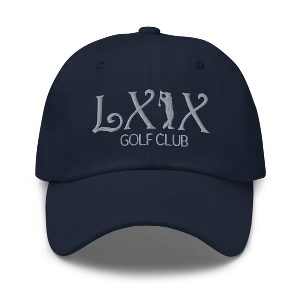 LXIX GOLF CLUB LXIX GOLF CLUB Curve Logo Dad Hat - Gray Logo