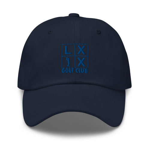 LXIX GOLF CLUB LXIX GOLF CLUB Four Box Logo Dad Hat - Blue Logo