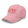 LXIX GOLF CLUB LXIX GOLF CLUB Curve Logo Dad Hat - Red Logo