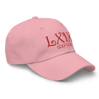 LXIX GOLF CLUB LXIX GOLF CLUB Curve Logo Dad Hat - Red Logo