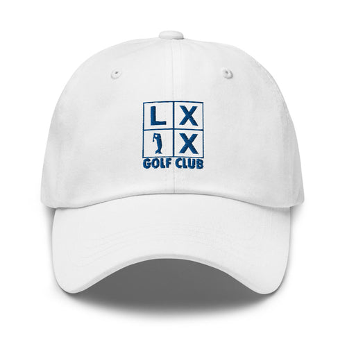LXIX GOLF CLUB LXIX GOLF CLUB Four Box Logo Dad Hat - Blue Logo