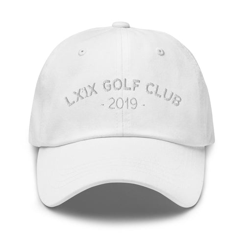LXIX GOLF CLUB LXIX GOLF CLUB Arch Logo Dad Hat - White Logo