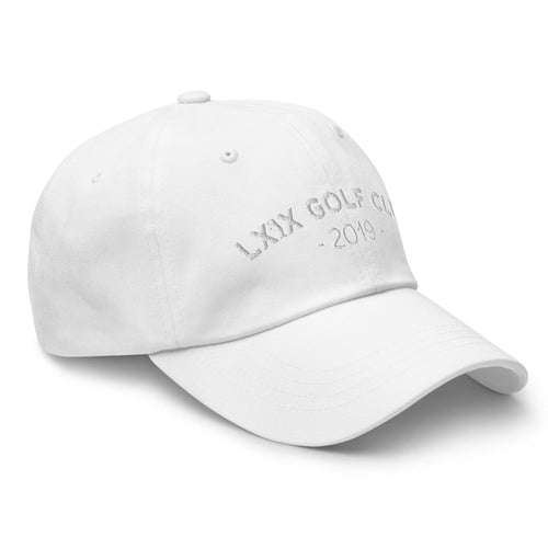 LXIX GOLF CLUB LXIX GOLF CLUB Arch Logo Dad Hat - White Logo