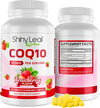 CoQ10 100mg Strawberry Chewable Tablets Shiny Leaf