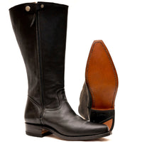 Cowgirl Boots With Zipper and Brooch Atitlan Leather